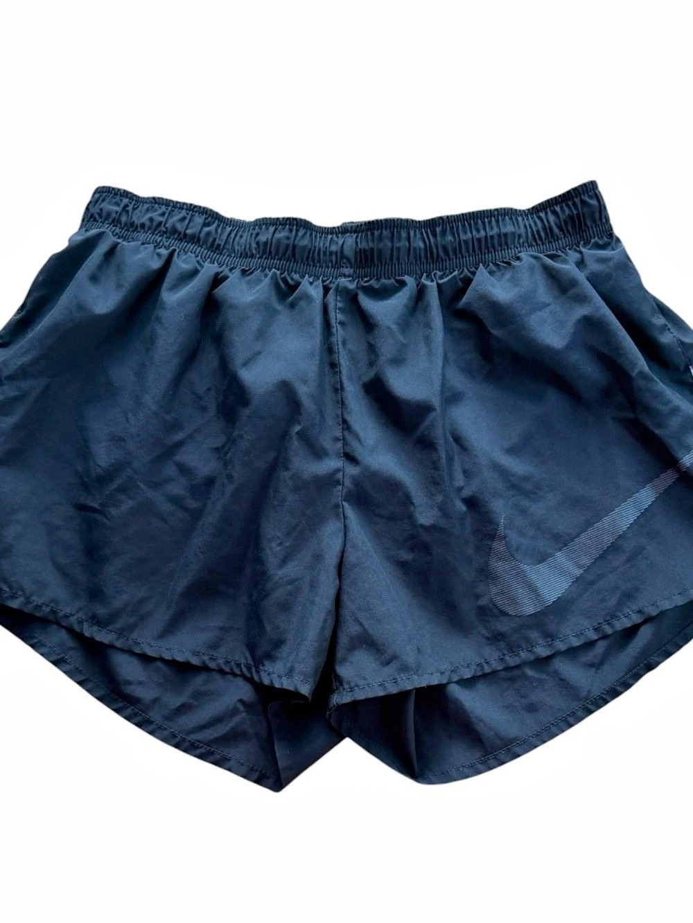 Nike Dri-FIT Womens Medium Black Running Shorts Elastic Waistband Drawstring